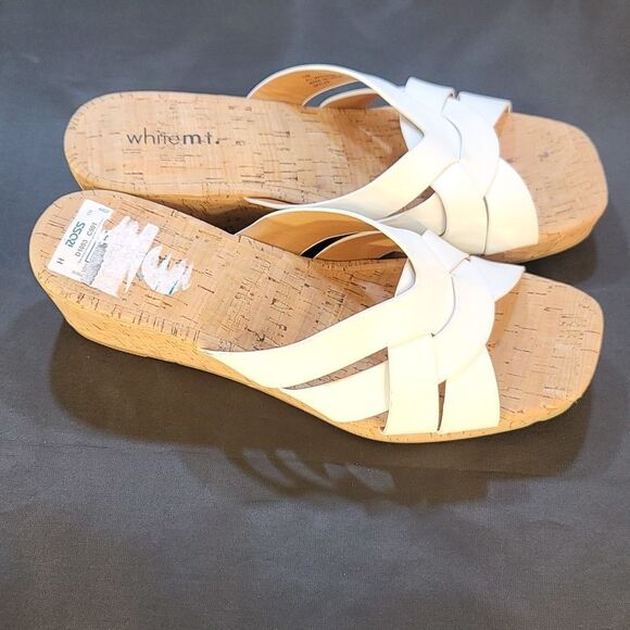 BRAND NEW WHITEMT SLIP-ON WOMEN"S WEDGE SANDAL - Picture 8 of 16